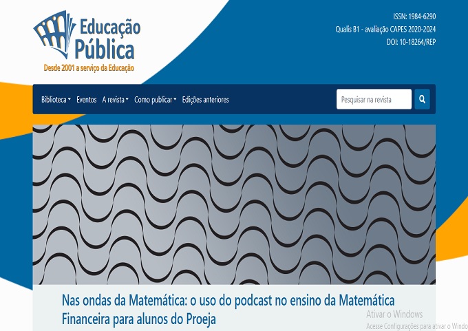 Nas ondas da Matemática: o uso do podcast no ensino da Matemática Financeir